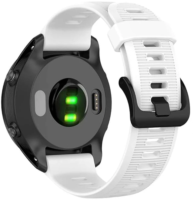 Alt view image 4 of 5 - Waterproof Band Compatible with Forerunner 945/935 Watch Band Soft Silicone Breathable Sports Adjustable Replacement Wristbands for Women Men, White