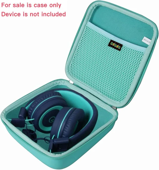 Alt view image 2 of 6 - Hard Travel Case for noot Products K11/ Elecder i37 Kids Headphones (Only Case) (Teal)