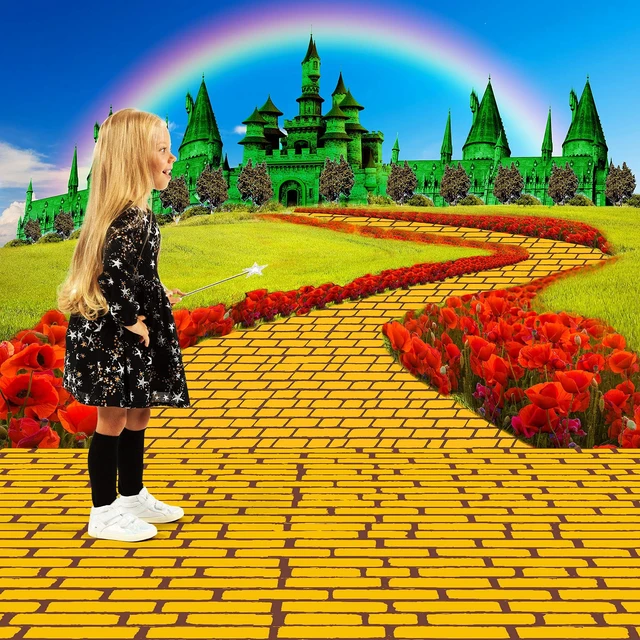 Alt view image 4 of 7 - Yellow Brick Floor Runner Yellow 31.5 in X 32.8 ft Carpet Road Roll for Wizard Party, Yellow Brick Cosplay Backdrop, Princess Party Walkway, Perspective Design, Halloween Decor