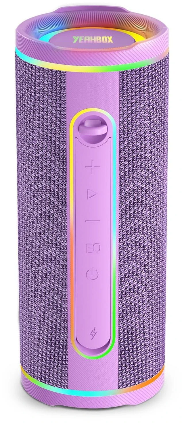 Main image of P40 40W Bluetooth Speaker, Hi-Fi Sound, IP67, RGB, Purple 40W Hi-Fi sound with dome tweeter, track bass driver, IP67 waterproofing, RGB lights and TWS pairing