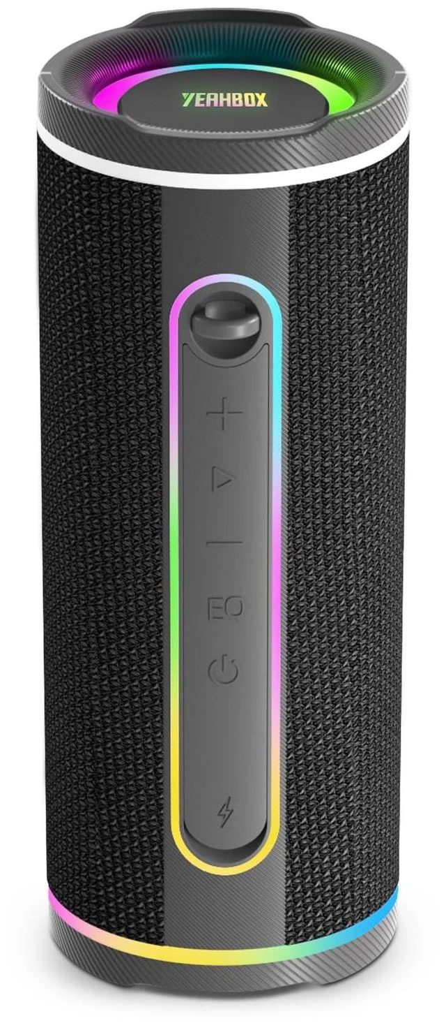 Main image of P40 40W Bluetooth Speaker, Hi-Fi Sound, IP67, RGB, Black 40W Hi-Fi sound with dome tweeter, track bass driver, IP67 waterproofing, RGB lights and TWS pairing