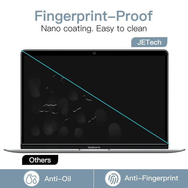 Alt view image 4 of 6 - Matte Screen Protector for MacBook Pro 13" & Air 13", 2-Pack For MacBook Pro 13" (2022-2016, M1/M2) & Air 13" (2018-2020, M1), Anti-Glare Matte Film, Anti-Fingerprint, Scratch Protection
