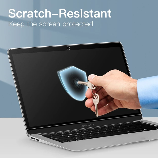 Alt view image 5 of 6 - Matte Screen Protector for MacBook Pro 13" & Air 13", 2-Pack For MacBook Pro 13" (2022-2016, M1/M2) & Air 13" (2018-2020, M1), Anti-Glare Matte Film, Anti-Fingerprint, Scratch Protection
