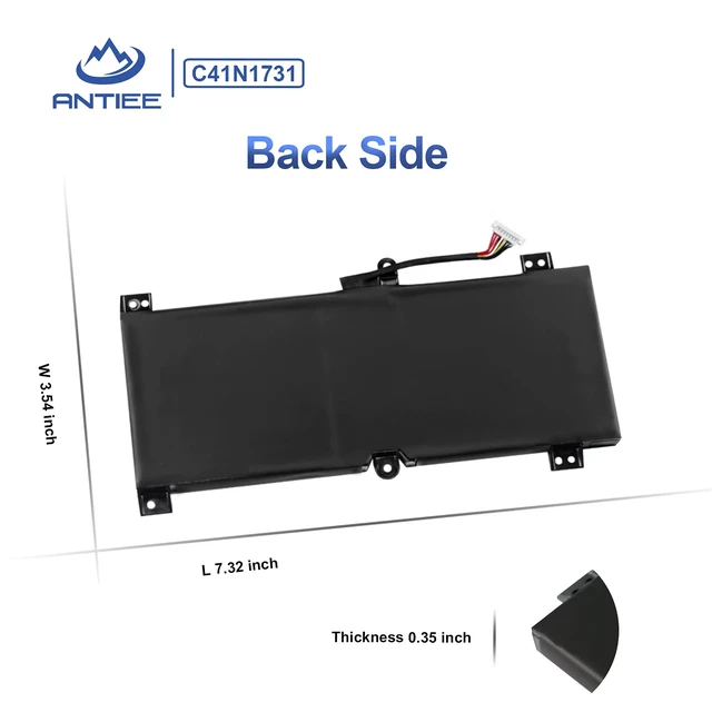 Alt view image 6 of 6 - C41N1731 Laptop Battery for Asus ROG Strix Scar II GL504 GL504GW GL504GS GL504GM GL504GV G515 G515GV G515GW G715GV G715GW GL504GW-DS74 Series C41PNC5 4CIP5/70/81 15.4V 66Wh