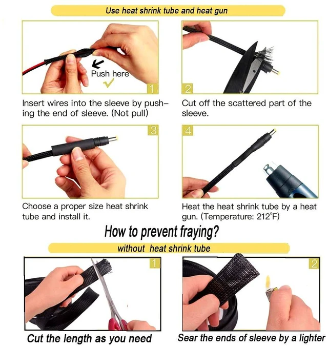 Alt view image 3 of 4 - PET Expandable Braided Cable Sleeve Black 1-1/2 Inchx100 FT 1.37" Expandable PET braided sleeve protects cables from wear. Flexible design for electronics, automotive & home cable management