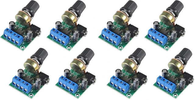Main image of 4Pcs LM386 10W Mini Power Amplifier Board Audio Amplifier Module DC 3-12V Volume Adjustable Control (Pack of 2)