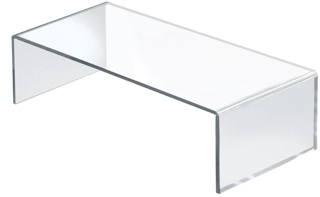 Main image of 515338-2PK Acrylic Laptop Stand, Computer Riser for Desk, Monitor Stand, Closet Organizer for Clothes & Shoes, Cabinet Display for Accessories and Décor 15"x7.75 x 4.5 (2-Pack)