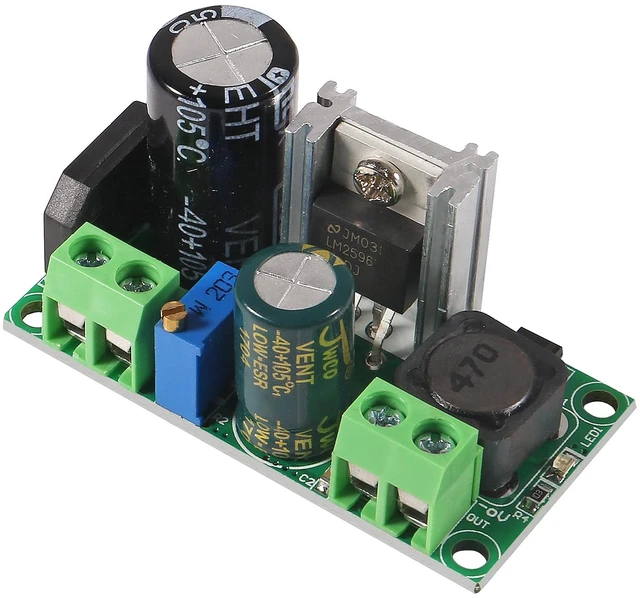 Alt view image 3 of 7 - 10PCS AC/DC to DC Step Down Buck Converter AC 5-30V DC 5-48V 24V 36V 48V to DC 2.5-35V 12V Voltage Regulator Board 2A Adjustable Volt Power Supply Module