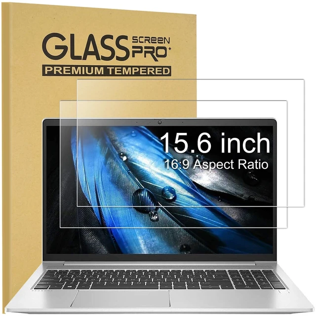 Main image of 2 Pack 15.6 inch Tempered Glass Screen Protector for 15.6" HP/Dell/ASUS/Samsung/Lenovo/Acer/MSI/LG/URAO/VGKE/NIMO 15.6-Inch 16:9 Laptop (345 x 194mm,W x H) Ultra Clear, Anti Scratch, Bubble Free