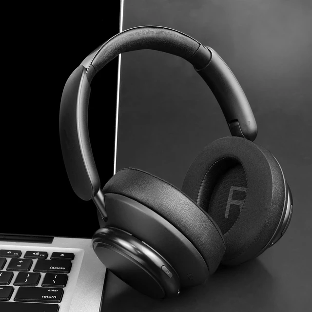 Alt view image 3 of 7 - Cooling Earpads for Anker Q45 - Black for Soundcore Space Q45 Headphones