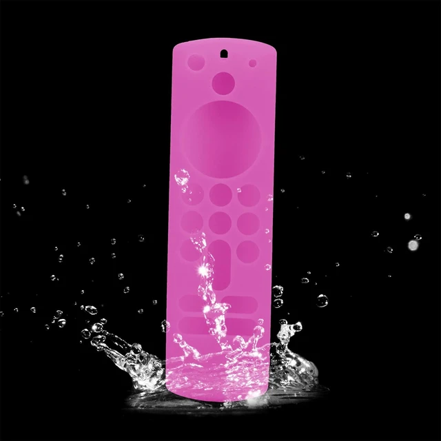 Alt view image 5 of 5 - 3-Pack Remote Case for TV 3rd Gen 2021 Glow in The Dark, Voice Remote Protective Silicone Cover Glow in Dark with Lanyard (Fluorescent Green/Pink/Blue)