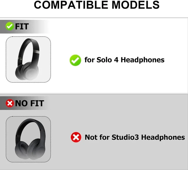 Alt view image 2 of 7 - Headband for Beats Solo 4, Repair Kit Accessory, Matte Black Headband Replacement for Beats Solo 4 Wireless, Repair Kit with Tools, Matte Black Cushion Arch for Solo 4 Headphones