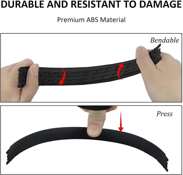 Alt view image 3 of 7 - Headband for Beats Solo 4, Repair Kit Accessory, Matte Black Headband Replacement for Beats Solo 4 Wireless, Repair Kit with Tools, Matte Black Cushion Arch for Solo 4 Headphones