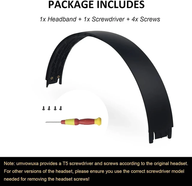 Alt view image 5 of 7 - Headband for Beats Solo 4, Repair Kit Accessory, Matte Black Headband Replacement for Beats Solo 4 Wireless, Repair Kit with Tools, Matte Black Cushion Arch for Solo 4 Headphones