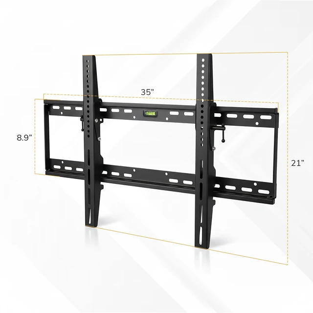 Alt view image 7 of 7 - Tilting TV Wall Mount, 37-100", 165 lbs Heavy-duty low-profile 1.9" bracket tilts down 9 degrees to reduce glare, universal VESA 100x200 to 800x400
