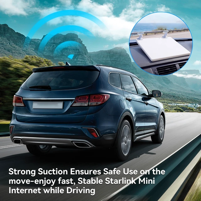 Alt view image 5 of 7 - Starlink Mini Mount, Starlink Mini Car Mount for Windshield & Dashboard, Secure Satellite Mounting Kit with Strong Grip with Strong Suction Cups Compatible for Dashboard & Windshield,Cars, RV, Boats