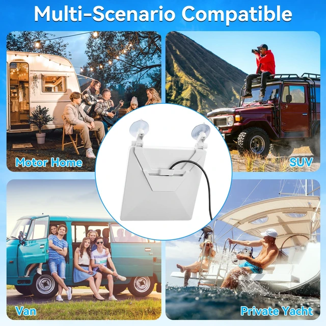 Alt view image 7 of 7 - Starlink Mini Mount, Starlink Mini Car Mount for Windshield & Dashboard, Secure Satellite Mounting Kit with Strong Grip with Strong Suction Cups Compatible for Dashboard & Windshield,Cars, RV, Boats