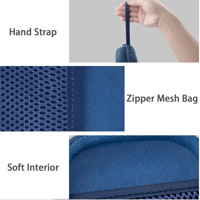 Alt view image 4 of 7 - Hard Case for Bose SoundLink Micro 2nd Gen Portable Bluetooth Speaker Protective Storage Box, Portable Carrying Box, Smooth Zipper, Zippered Closure, Travel-ready, Twilight Blue Case