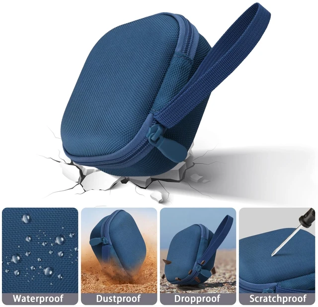 Alt view image 5 of 7 - Hard Case for Bose SoundLink Micro 2nd Gen Portable Bluetooth Speaker Protective Storage Box, Portable Carrying Box, Smooth Zipper, Zippered Closure, Travel-ready, Twilight Blue Case