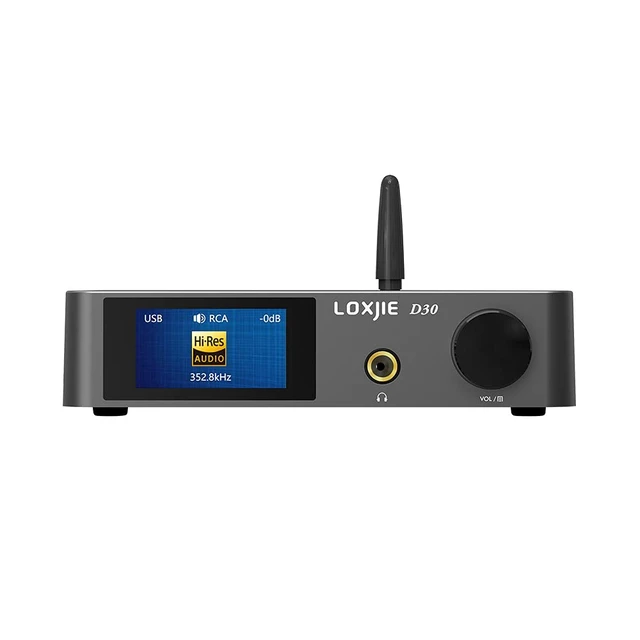 Main image of Upgraded D30 Audio DAC & Headphone Amplifier ES9039 Q2M D/A Chip XMOS PCM 32bit/768kHz MQA DSD512 Hi-Res Home Stereo AMP Bluetooth 5.1 with Remote Control, Hi-Fi Audio Stereo Receiver