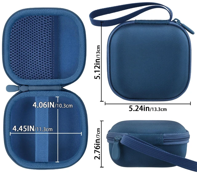 Alt view image 6 of 7 - Hard Case for Bose SoundLink Micro 2nd Gen Portable Bluetooth Speaker Protective Storage Box, Portable Carrying Box, Smooth Zipper, Zippered Closure, Travel-ready, Twilight Blue Case