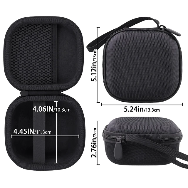Alt view image 6 of 7 - Hard Case for Bose SoundLink Micro 2nd Gen Portable Bluetooth Speaker Protective Storage Box, Portable Carrying Box, Smooth Zipper, Zippered Closure, Travel-ready, Black Case