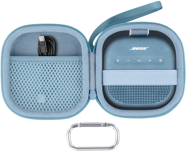 Main image of Hard Case for Bose SoundLink Micro 2nd Gen Portable Bluetooth Speaker Protective Storage Box, Portable Carrying Box, Smooth Zipper, Zippered Closure, Travel-ready, Blue Case