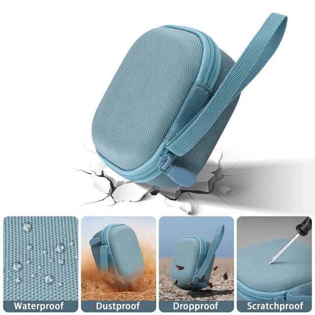 Alt view image 5 of 7 - Hard Case for Bose SoundLink Micro 2nd Gen Portable Bluetooth Speaker Protective Storage Box, Portable Carrying Box, Smooth Zipper, Zippered Closure, Travel-ready, Blue Case