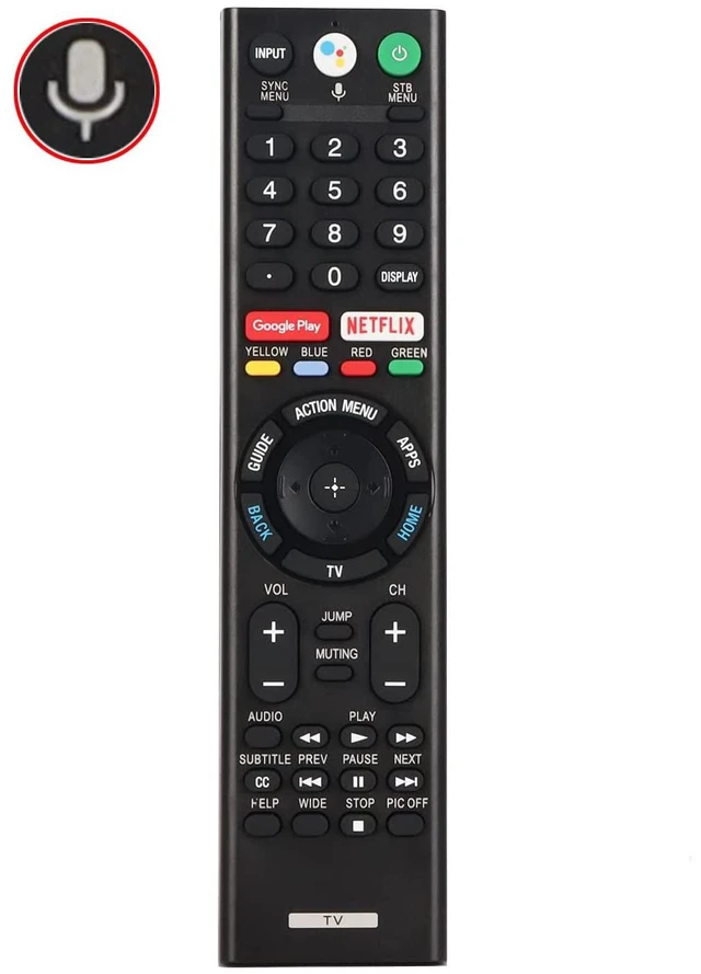 Main image of New RMF-TX300U Voice Remote Control Raplace RMF-TX200U RMF-TX201U Controller, for Sony Smart TV LED 4K Ultra HDTV 149331811 XBR-75X940D XBR-55X930D XBR-65X930D XBR-75X850D XBR-55X850S