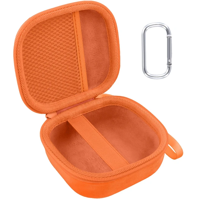 Alt view image 2 of 7 - Hard Case for Bose SoundLink Micro 2nd Gen Portable Bluetooth Speaker Protective Storage Box, Portable Carrying Box, Smooth Zipper, Zippered Closure, Travel-ready, Orange Case