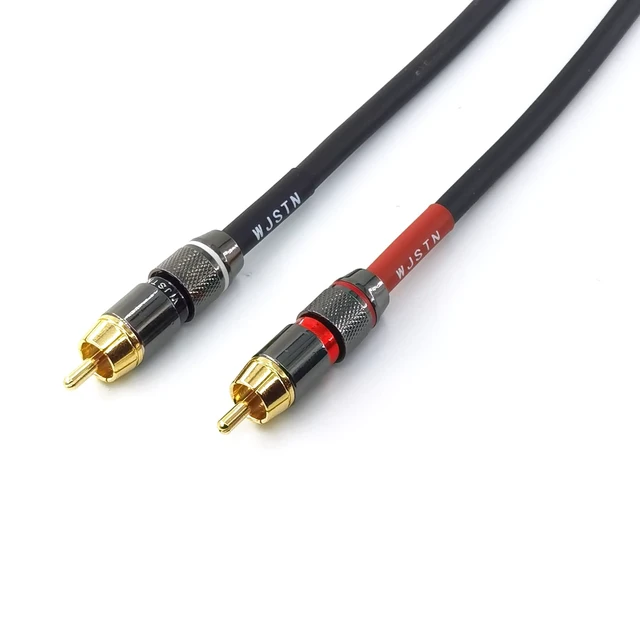 Alt view image 6 of 6 - 055 90 Degree Right Angle RCA Subwoofer Cable Audio Cable RCA Male to Male Audio Video Cord for Subwoofer, HDTV, Amplifiers,Home Theater,Hi-Fi Systems,Subwoofe 2 Pack (2FT)