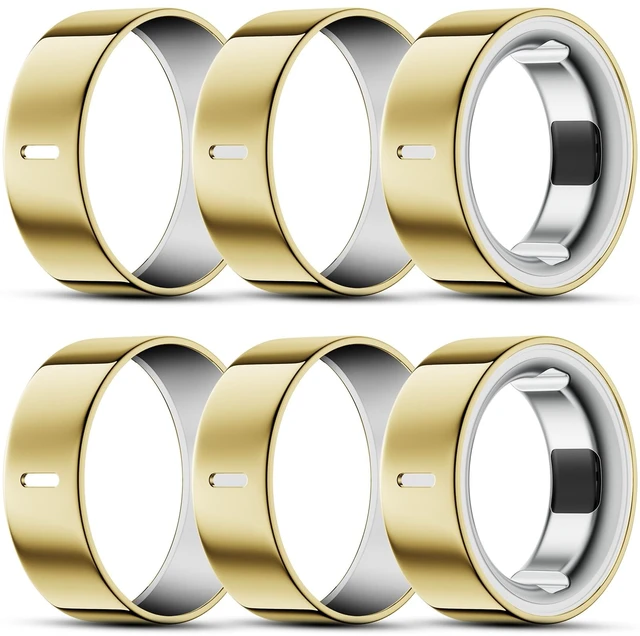 Main image of 6 Pack Ring Cover Compatible with Oura Ring Gen 4/3 Horizon/Heritage Support Charging with Cover on, Ultra-Thin TPU Protector for Men Women, Size 7