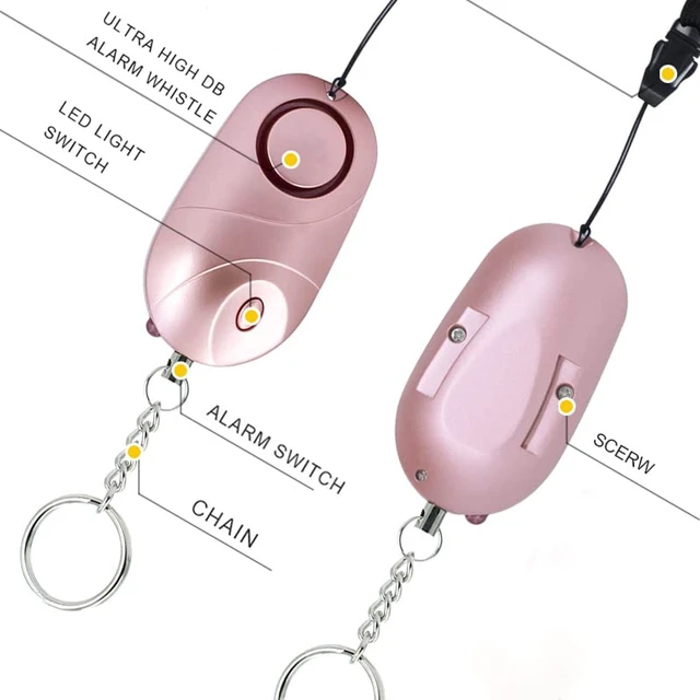 Alt view image 7 of 7 - 6Pack Personal Alarm Siren Emergency Self Defense Security with LED Lights Safety Alarm for Women Kids and Elders(Multicolored)