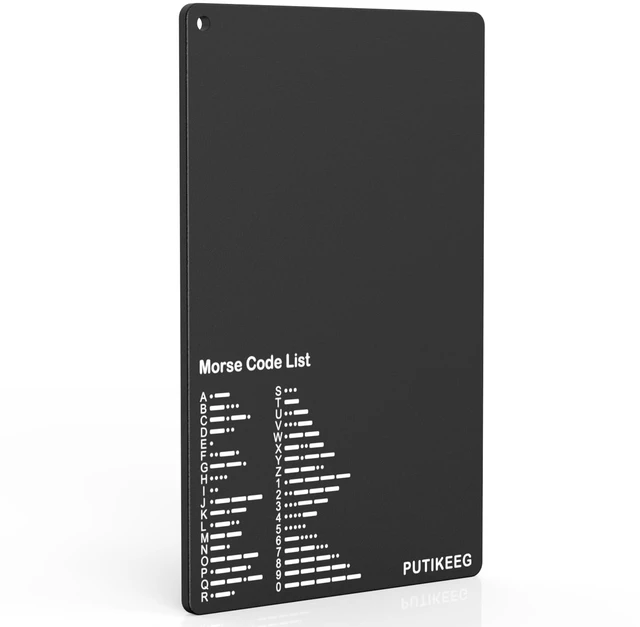 Main image of Morse Code Table Key morse code List Learning Shortwave Radio Black