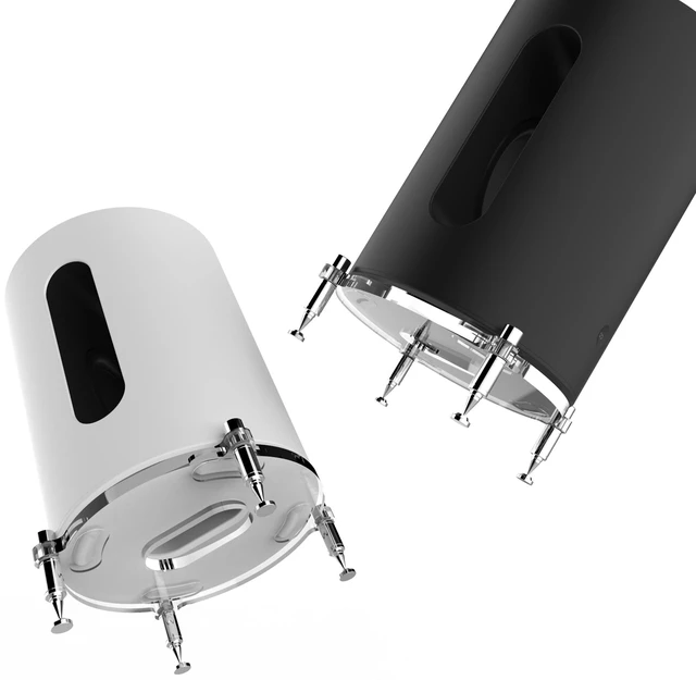Main image of Stand Feet Pads,Stainless Steel Speaker Isolation Feet for Sonos Sub mini,Sonos Sub mini Stand, sonos sub mini Desk Stand,sub mini Floor Stand(Transparent)