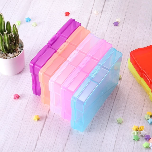 Alt view image 5 of 7 - 5"x7" Photo Storage Box 2Pack Picture Organizer Cases Clear Picture Boxes Storage Container Plastic for Sticker Scrapbook Craft