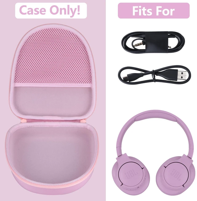 Alt view image 3 of 7 - Case for JBL Tune 710BT 720BT 510BT 660NC 700BT 570BT Headphones Hard Shell Shockproof, Portable Headphone Storage, Mesh Bag Organizer, Lightweight Travel
