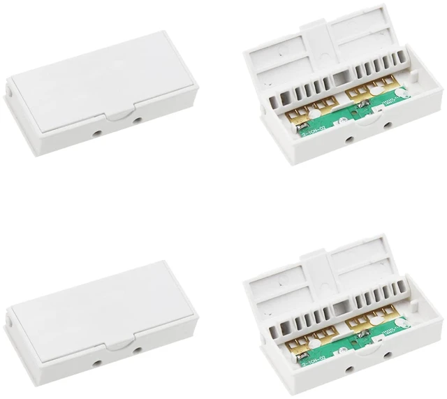 Main image of Quick Connector for 16-Gauge Hidden Super Flat Speaker Wire Audio Cable Flat Wire Adaptor for LED Lighting and Other Low Voltage Appliance Connection (4 Connectors-C)