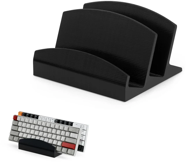 Main image of Dual Desktop Keyboard Stand Holder, Suitable for Small Gaming Keyboards and Large Full-Size Boards, Organize Your Workspace and Keeping it Clutter-Free (D02)