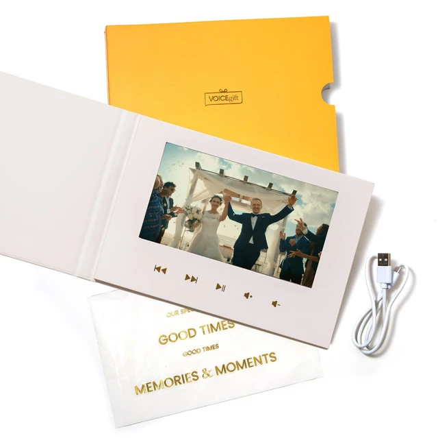 Main image of Video Book 7" HD IPS Screen Wedding Video Book Digital & Video Album Book with Sound, 8GB Storage, USB Rechargeable Keepsake Memorials