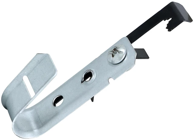 Alt view image 5 of 5 - 20 Pack 3/4" Heavy Duty J Hook, Wire Support J-Hook with W Clip for Hanging Cable Management to Ceiling Grid Wire & Threaded Rod