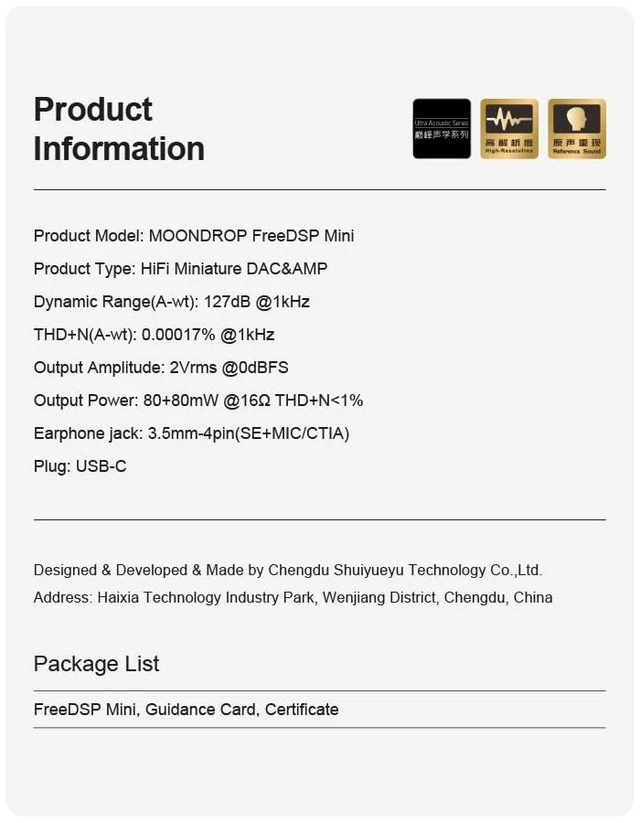 Alt view image 5 of 7 - Free DSP Mini HiFi Portable USB-C Miniature Decoding Amplifier CS43198 3.5mm CITA Adapter DAC AMP