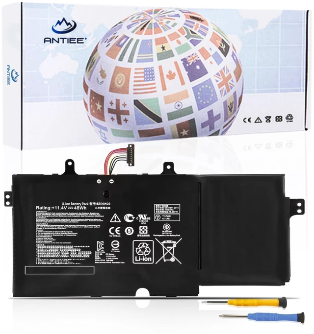 Main image of B31N1402 48Wh Laptop Battery for ASUS Q551L Q551 Q551LN Q552UB N592UB N591LB Q551LN-BSI708 Q551LN-BBI706 Q552UB-BHI7T12 Series B31BN9H 0B200-01050000 0B200-01050000M 11.4V 4110mAh