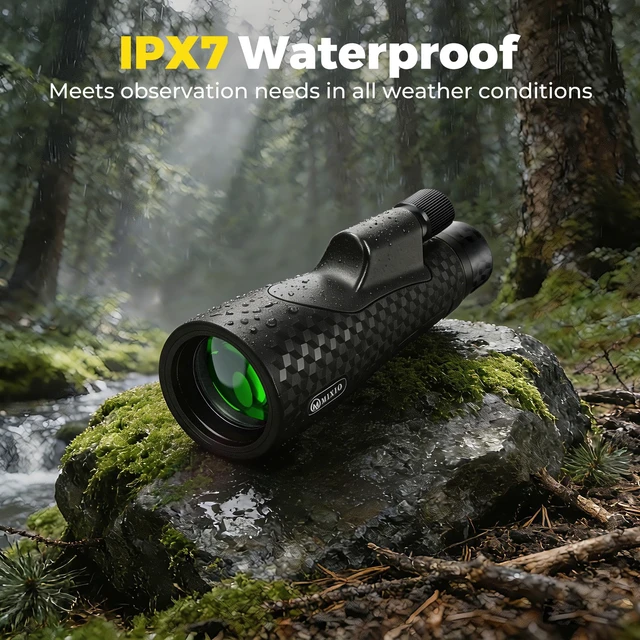 Alt view image 7 of 7 - 15x56 Monocular Telescope High Power Monoculars High Definition Telescope for Adults Kids with Smartphone Adapter&Tripod with BAK-4 Prism Hunting, Bird Watching, Travel Camping, Hiking