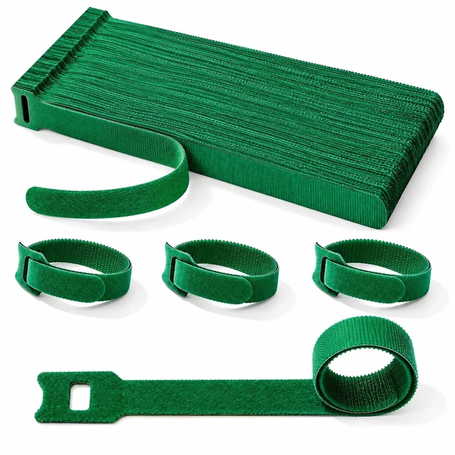 Main image of 200Pcs Reusable Cable Ties, Adjustable Cord Organizer, Garland Ties 12 Inch Garland Straps for Stairs, Electronics, Home Office Desk and PC Cable Management, Durable Microfiber Cloth Straps