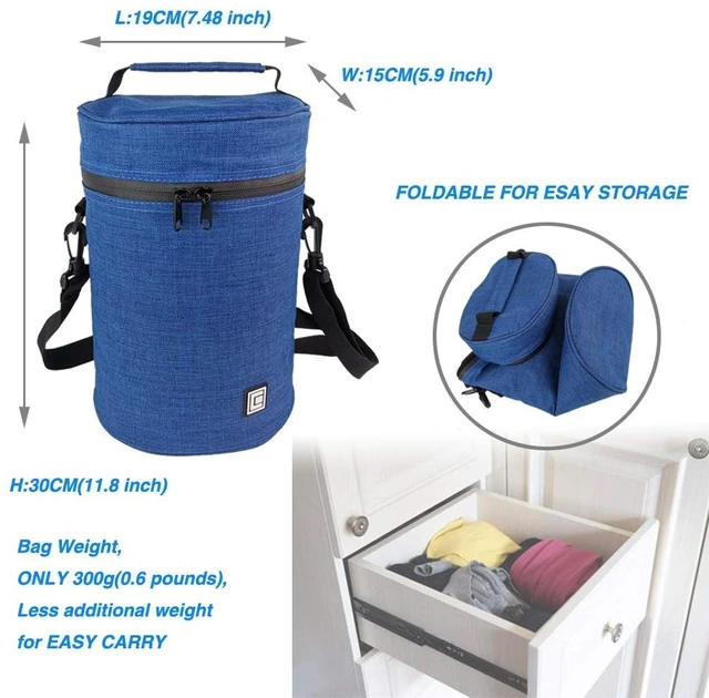 Alt view image 6 of 6 - Travel and Storage Carrying Case for Sonos Move/Sonos Move 2 Speaker(Both Compatible with Sonos Move/Move 2 and Charging Base,Deep Blue)