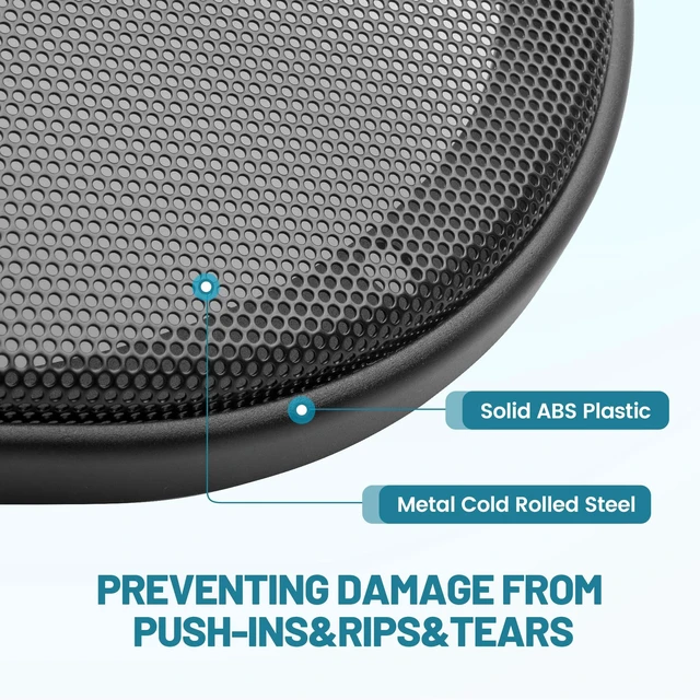 Alt view image 6 of 7 - 6x9 Inch Metal Mesh Round Speaker Grill Cover, 6x9 Universal Speaker Grills Decorative for Car Speaker Mounting Home Audio DIY, Mesh Subwoofer Grill Horn Guard Protective Case