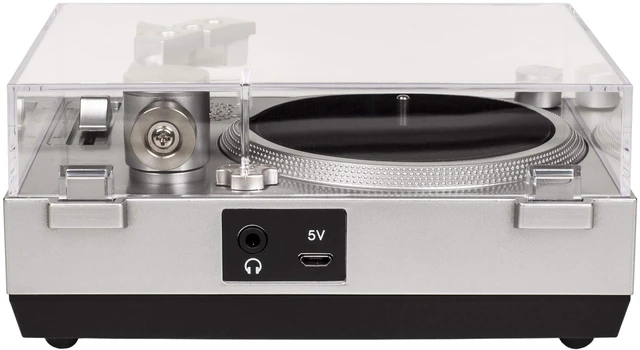 Alt view image 6 of 7 - CR6037A-SI RSD3 Mini Turntable, Silver For 3-inch Vinyl Records