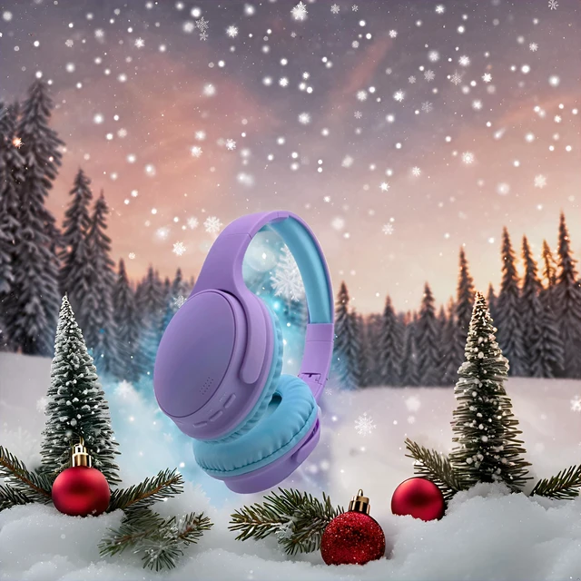 Alt view image 3 of 7 - Kids Wireless Headphones, Bluetooth Headphone for Teen Kids, Over Ear Toddler Headphones Foldable with Built-in Mic for Cell Phones TV Tablet School Network Boys Girls (e6 Purple)