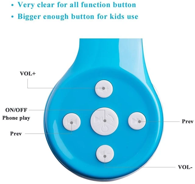 Alt view image 3 of 7 - Toddler Wireless Headphones Bluetooth Kids Headphones for Boys Girls